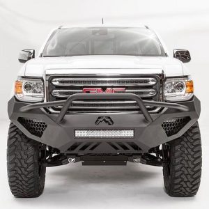 Fab Fours Vengeance Series Front Bumper with Pre-Runner Grille Guard (Black) - GC15-D3452-1