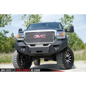 Fab Fours Heavy Duty Winch Front Bumper (Black) - GM14-A3151-1