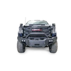 Fab Fours Premium Winch Front Bumper with Pre-Runner Guard (Black) - GM20-A5052-1
