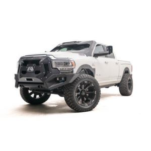 Fab Fours Front Full Width Grumper Bumper (Black) - GR4400-1