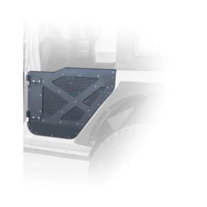 DV8 Offroad Rear Half Doors with Perforated Aluminum Screens - HDJL-01R
