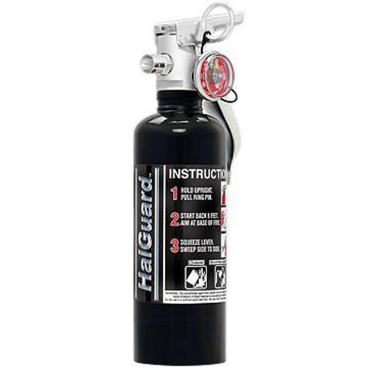 H3R Performance H3R Performance 1.4 lb. HalGuard Black Clean Agent Fire Extinguisher - HG100B