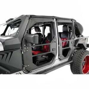 Fab Fours Front Tube Doors (Bare Steel) - JK1030-B