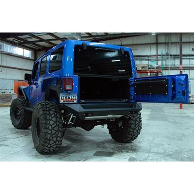 Fab Fours Rear Tailgate Door Plate - JK2000-B - Image 2