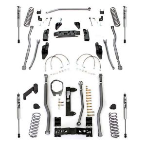 Rubicon Express 3.5 Inch Extreme Duty 4-Link Front/Rear 3-Link Long Arm Lift Kit with Fox Performance Shocks - JK4343FP