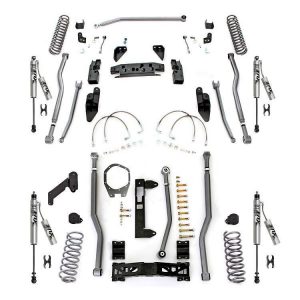Rubicon Express 3.5 Inch Extreme Duty 4-Link Front/Rear 3-Link Long Arm Lift Kit with Fox Performance Resi Shocks - JK4343FPR