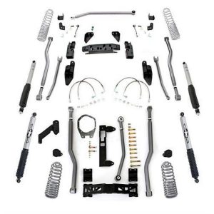 Rubicon Express 3.5 Inch Progressive Coil Extreme Duty Long Arm Lift Kit with Monotube Shocks - JK4343PM