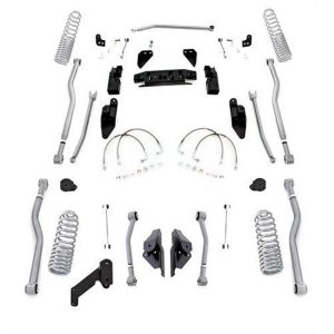 Rubicon Express 3.5 Inch Progressive Coil Extreme Duty 4-Link Long Arm Lift Kit - JK4423P