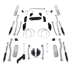 Rubicon Express 3.5 Inch Progressive Coil Extreme Duty 4-Link Long Arm Lift Kit with Monotube Shocks - JK4423PM