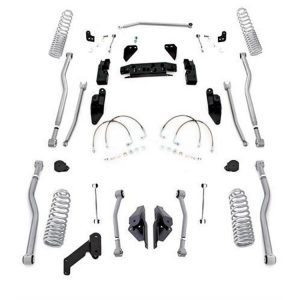 Rubicon Express 3.5 Inch Progressive Coil Extreme Duty 4-Link Long Arm Lift Kit - JK4443P