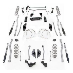 Rubicon Express 4.5 Inch Extreme Duty 4-LINK Long Arm Lift Kit with Mono-Tube Shocks - JK4444M