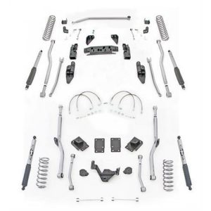 Rubicon Express 3.5 Inch Extreme Duty 4-Link Long Arm Lift Kit with Mono-Tube Shocks - JK4R23M