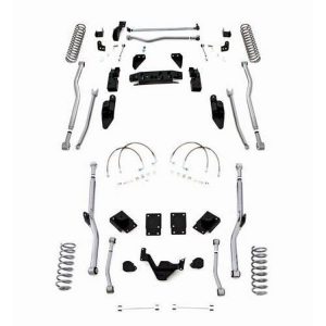 Rubicon Express 4.5 Inch Extreme Duty 4-Link Front/Rear Radius Long Arm Lift Kit - No Shocks - JK4R44