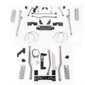 Rubicon Express 4.5 Inch Extreme Duty 4-Link Front/Rear Radius Long Arm Lift Kit - No Shocks - JKR344