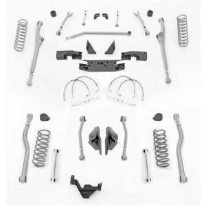 Rubicon Express 3.5 Inch Extreme Duty 4-Link Front/Rear Radius Long Arm Lift Kit - No Shocks - JKR423