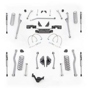 Rubicon Express 3.5 Inch Extreme Duty Radius Front/Rear 4-Link Long Arm Lift Kit with Fox Performance Shocks - JKR443FP