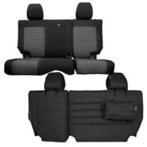 Bartact Tactical Series Rear Bench Seat Cover (Black/Gray) - JKSC0710R2BG