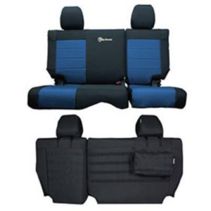Bartact Tactical Series Rear Bench Seat Cover (Black/Blue) - JKSC2013R2BU