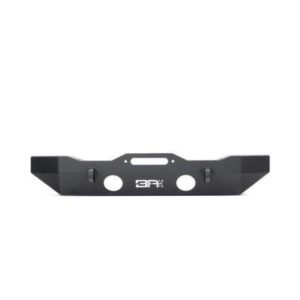 Body Armor Mid Width Stubby Front Bumper (Black) - JL-19532