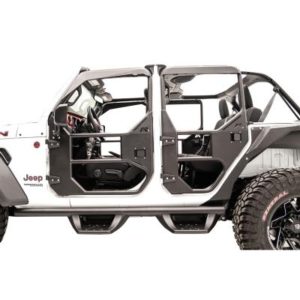 Fab Fours Rear Full Tube Doors (Black) - JL1031-1