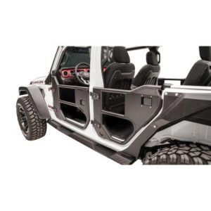 Fab Fours Front Half Tube Doors (Black) - JL1032-1