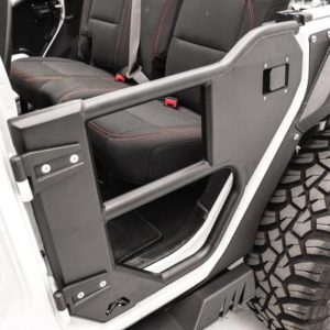 Fab Fours Rear Half Tube Doors (Black) - JL1033-1
