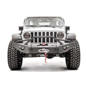 Fab Fours Lifestyle Winch Front Bumper with Guard - JL18-B4652-1