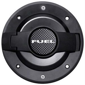 Drake All Black Billet Fuel Door (Black Aluminum) - JP-190004-BLACK