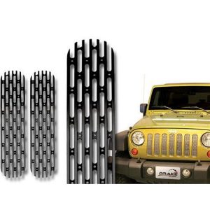 Drake Billet Grille Insert (Brushed Aluminum) - JP-190008-BRUSH