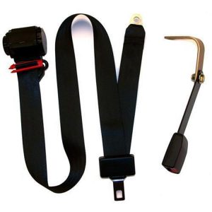 Beams Replacement 3-Point Shoulder Harness Front Seat Belt in Black (Black) - JPTJ9702F-10