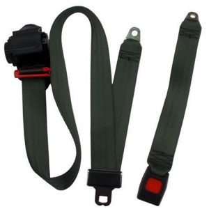 Beams Replacement 3-Point Shoulder Harness Front Seat Belt in Military Green (Olive Drab) - JPYJ8791F-52