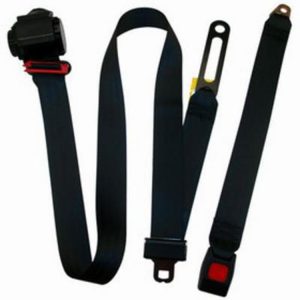 Beams Replacement 3-Point Shoulder Harness Front Seat Belt in Black (Black) - JPYJ9295F-10