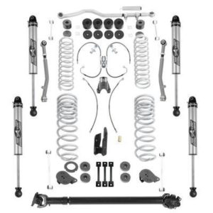 Rubicon Express 4.5/5.5" Standard Adjustable Arm Suspension Lift Kit with 2.5 Monotube Shocks - JT7102NR