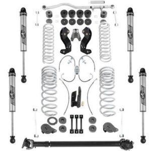 Rubicon Express 4.5/5.5" Sport Lift Kit with Geometry Correction Brackets and 2.5 Monotube Shocks - JT7145NR