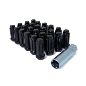 Gorilla Automotive 24-Piece 14mmx1.50 Duplex Spline Lug Nut Kit (Black) - K6TS-14150BGR