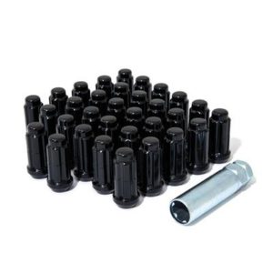 Gorilla Automotive 32-Piece 14mmx2.0 Duplex Spline Lug Nut Kit (Black) - K8TS-14200BGR