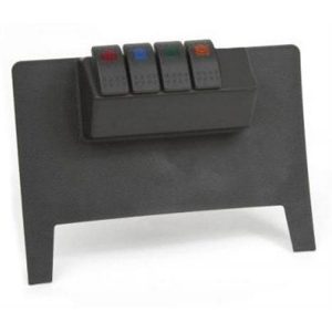 Daystar Switch Panel with 4 Switches (Black) - KJ71038BK