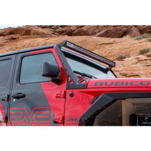 DV8 Offroad Over Windshield Light Bar Bracket (Black) - LBJL-01
