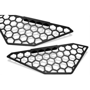 Side Light Mesh Inserts in Black Powder Coat