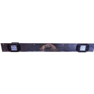 Max-Bilt Valance Armor with LED Light Cutout (Bare Steel) - MAXVAL-R