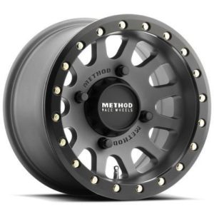 Method Race Wheels UTV Series 401 Beadlock, 15x7 with 4 on 136 Bolt Pattern - Titanium - MR40157047843B