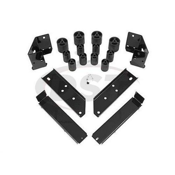 Daystar 3-inch body lift kit with steering extension and bumper brackets