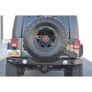 Rock-Slide Engineering R-SE Rigid Full Rear Bumper with Tire Carrier (Black) - RB-F-102-JKA