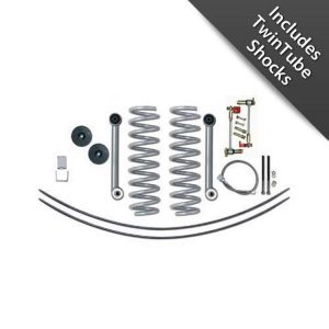 Rubicon Express 3.5 Inch Super-Flex Short Arm Lift Kit with Rear Add-A-Leafs and Twin Tube Shocks - RE6010T
