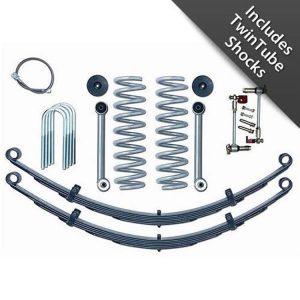 Rubicon Express 3.5 Inch Super-Flex Short Arm Lift Kit with Rear Leaf Springs and Twin Tube Shocks - RE6030T