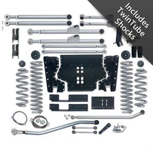 Rubicon Express 3.5 Inch Extreme-Duty Long Arm Lift Kit with Rear Track Bar with Twin Tube Shocks - RE7203T