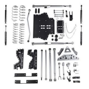 Rubicon Express 4.5 Inch Extreme-Duty Long Arm Lift Kit with Rear Tri-Link and Twin Tube Shocks - RE7504T