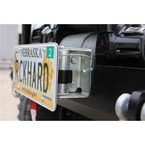 Rock Hard 4x4 Parts Roller Fairlead License Plate Bracket - RH-4006-F