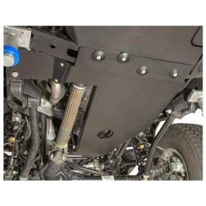 Rock Hard 4x4 Parts Oil Pan/Transmission/Catalytic Converter Skid Plate (Black) - RH6003