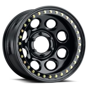 Raceline Wheels RT81 Rock 8, 16x8 with 6 on 5.5 Bolt Pattern - Black - RT8168060